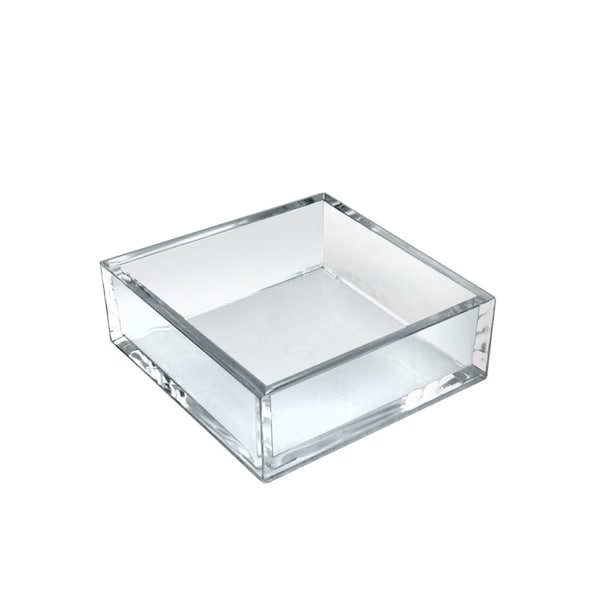 Square Deluxe Clear AcrylicTray - 5.875" x 5.875", PK4